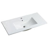36 Inch Bathroom Ceramic Sink Basin, White