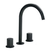 Two Handles Widespread 8 Inch Bathroom Faucet, Matte Black