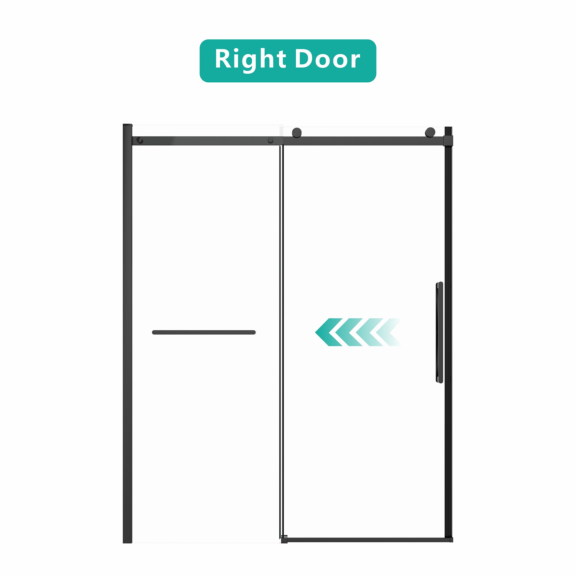 Sliding shower door dimensions and fit reference