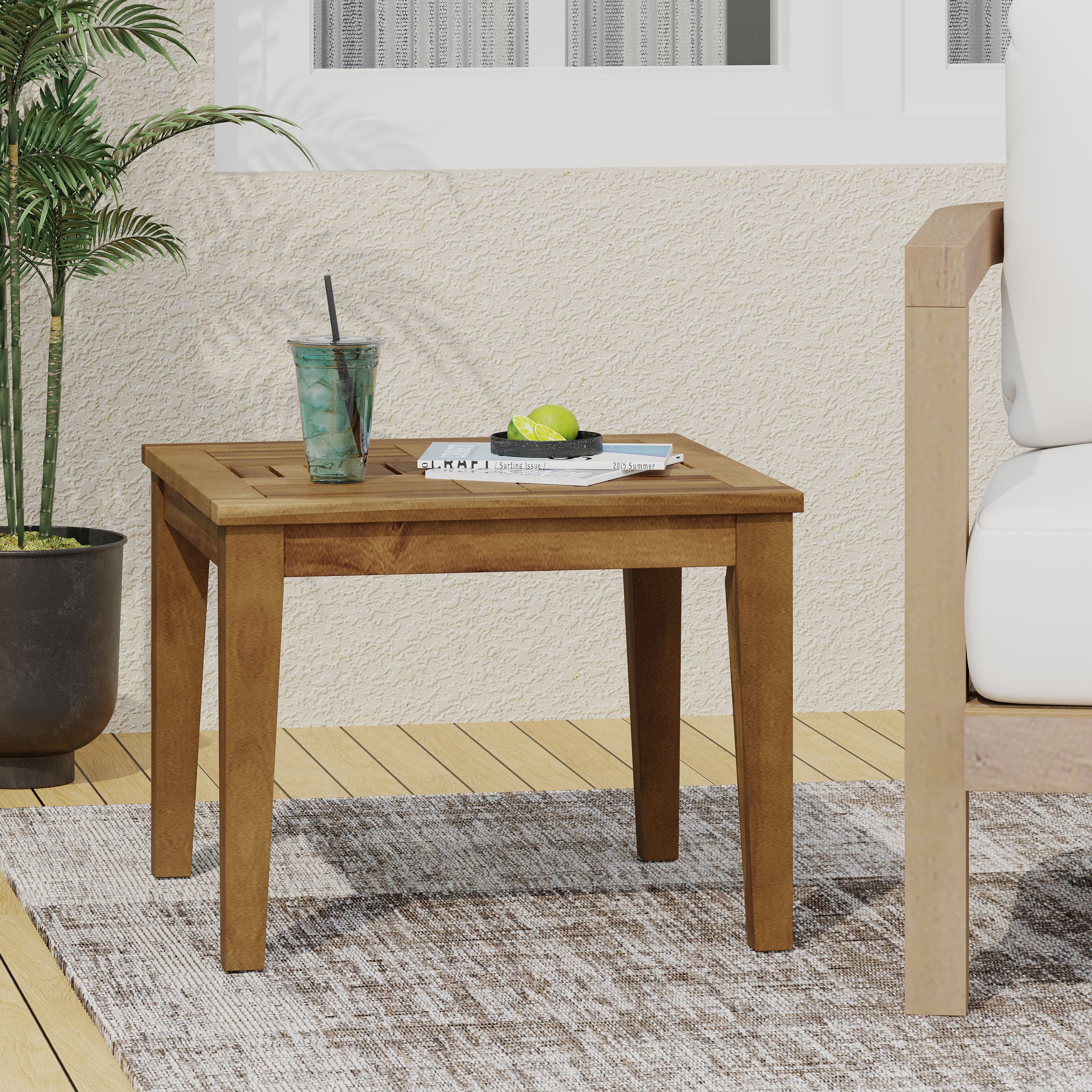 HAMPTON WOOD SIDE TABLE