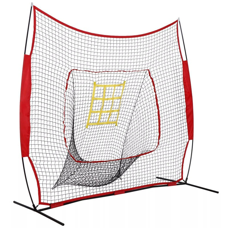 7FT x 7FT Baseball Net Softball Practice Hitting Batting Training Aid W/Bag