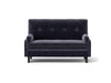 Grey 2 seater sofa sleeper with recline fuction