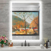 36"x28"Dimmable LED Bathroom Mirror – Wall-Mounted Anti-Fog Waterproof Vanity Mirror