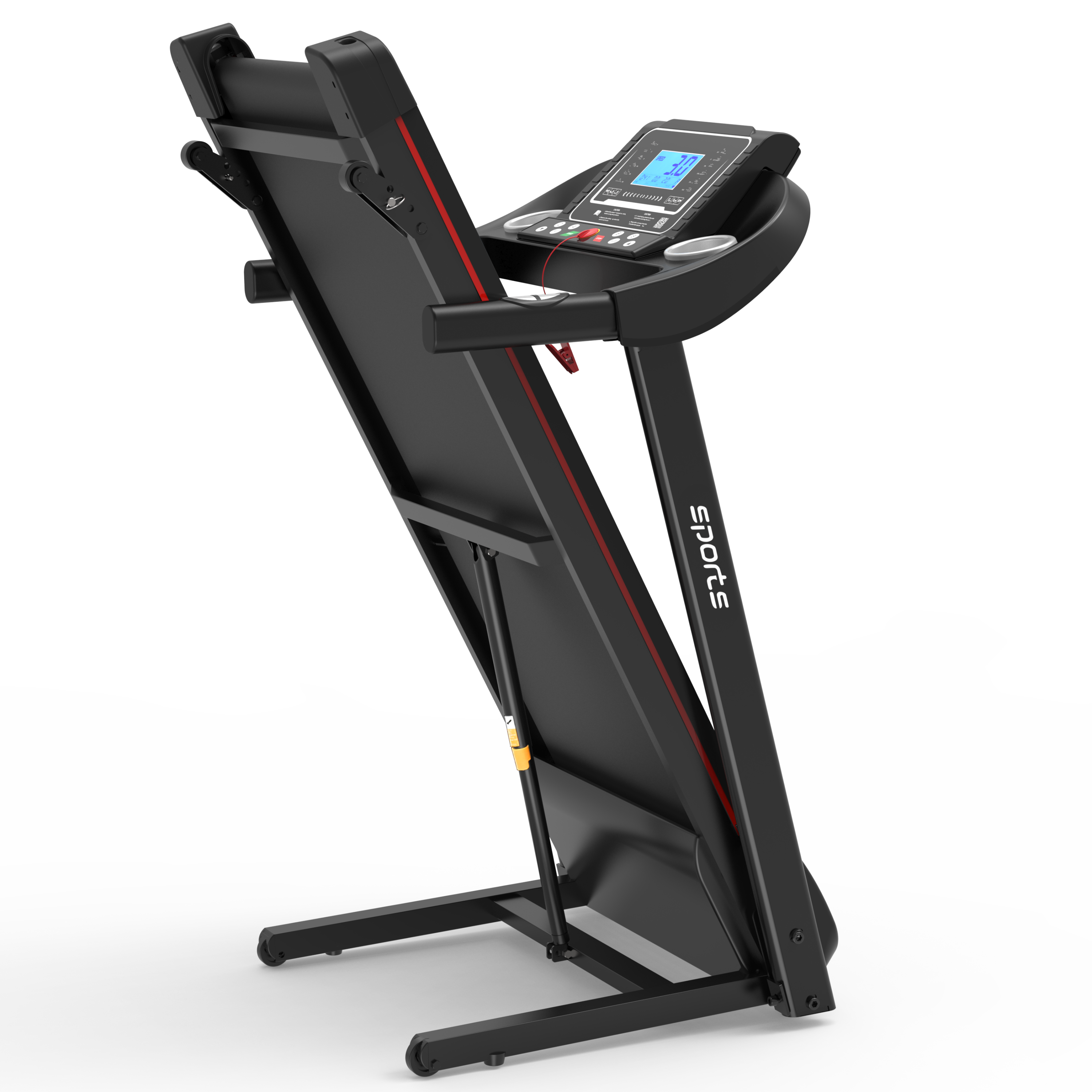 Fitshow App Home Foldable Treadmill with Incline, Folding Treadmill for Home Workout, Electric Walking Running Treadmill Machine 5" LCD Screen 250 LB Capacity Bluetooth Music