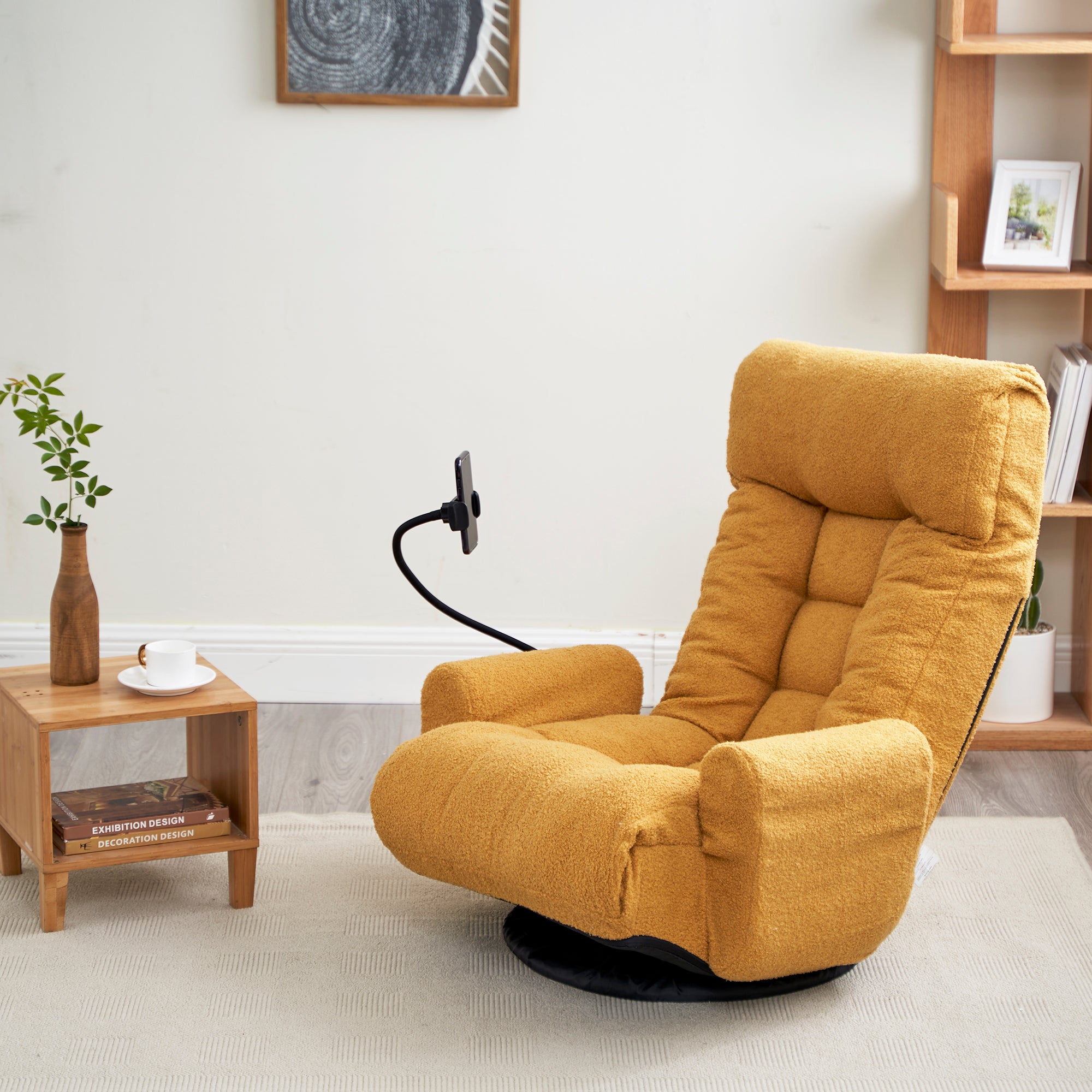 Adjustable head and waist, game chair, lounge chair in the living room, 360 degree rotatable sofa chair,Rotatable seat Leisure Chair deck chair