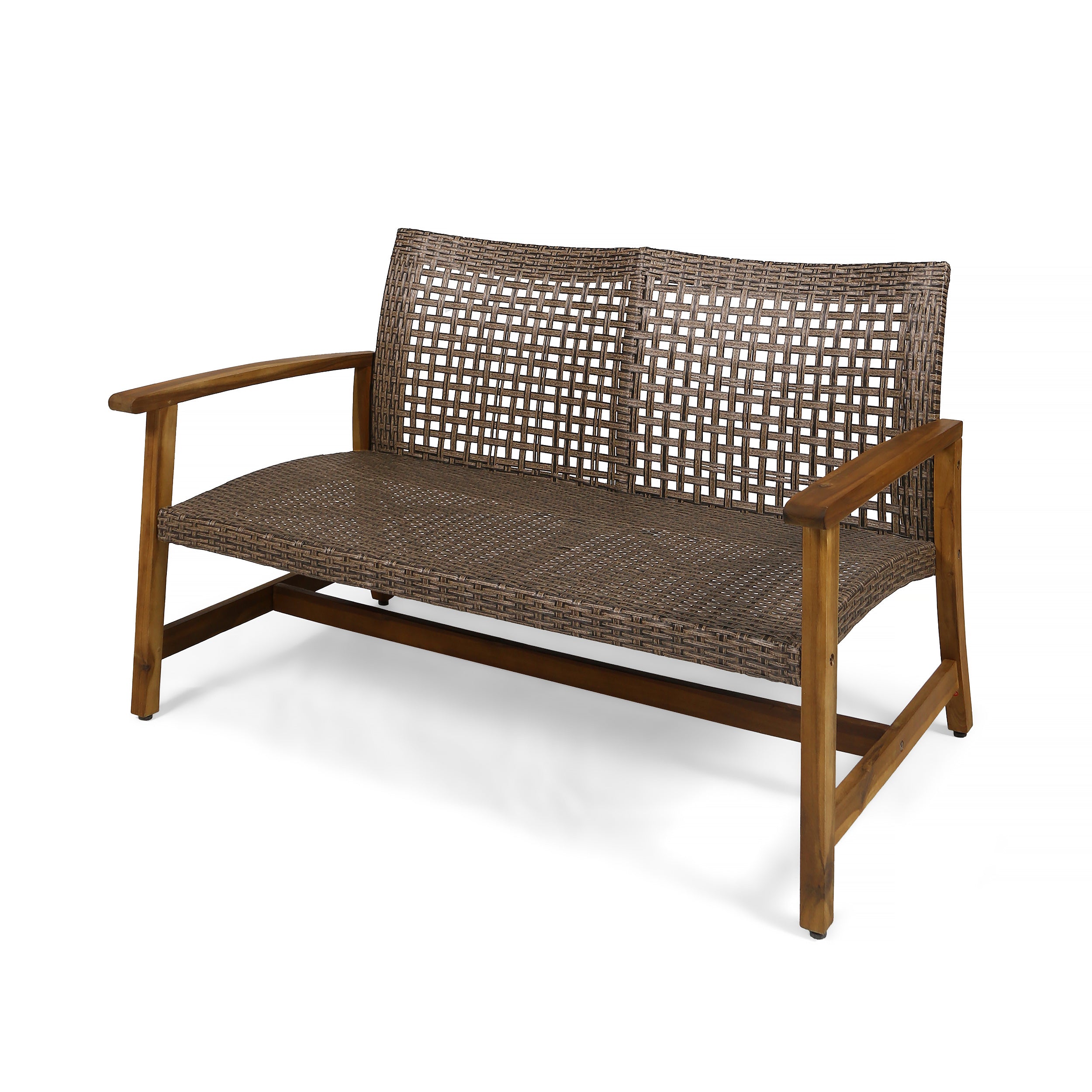 HAMPTON WOOD + WICKER LOVESEAT