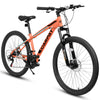 A2610 26 inch Mountain Bike 21 Speeds, Suspension Fork, Steel Frame Disc-Brake for Men Women Mens Bicycle