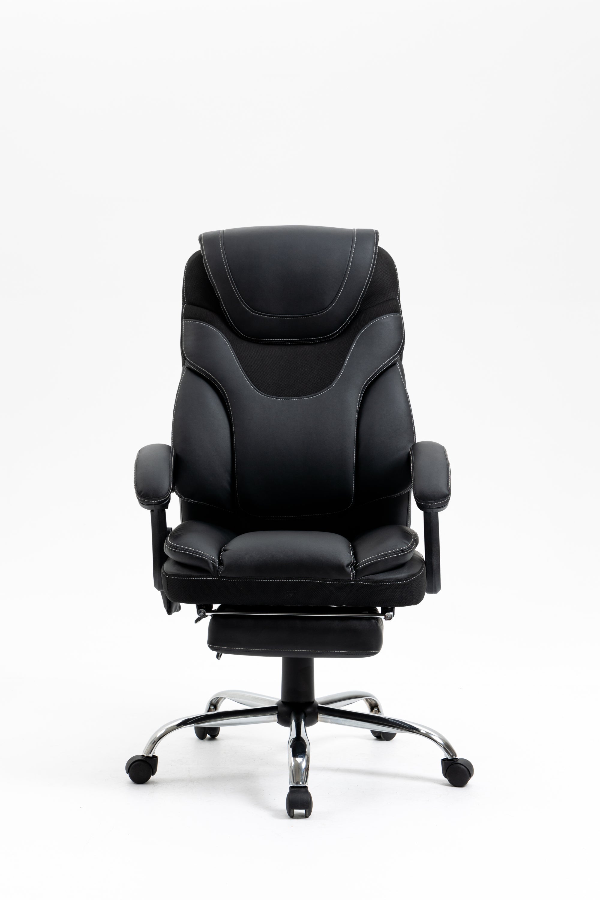 Massage Reclining Office Chair with Footrest, High Back Computer Chair Home Desk Ergonomic Executive Office Chair with Armrests, Adjustable Height.