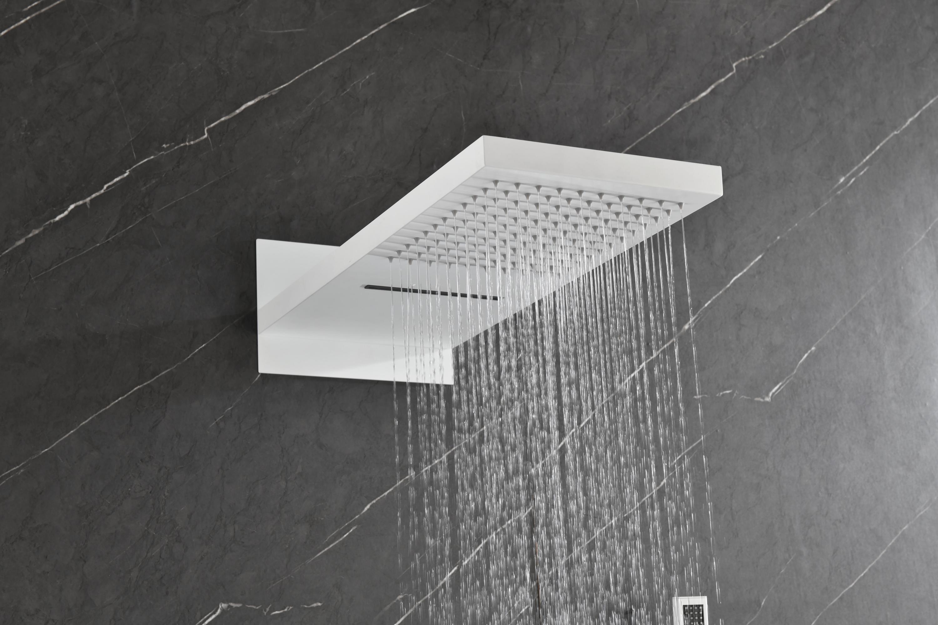 Shower System,Waterfall Rainfall Shower Head with Handheld, Shower Faucet Set for Bathroom Wall Mounted