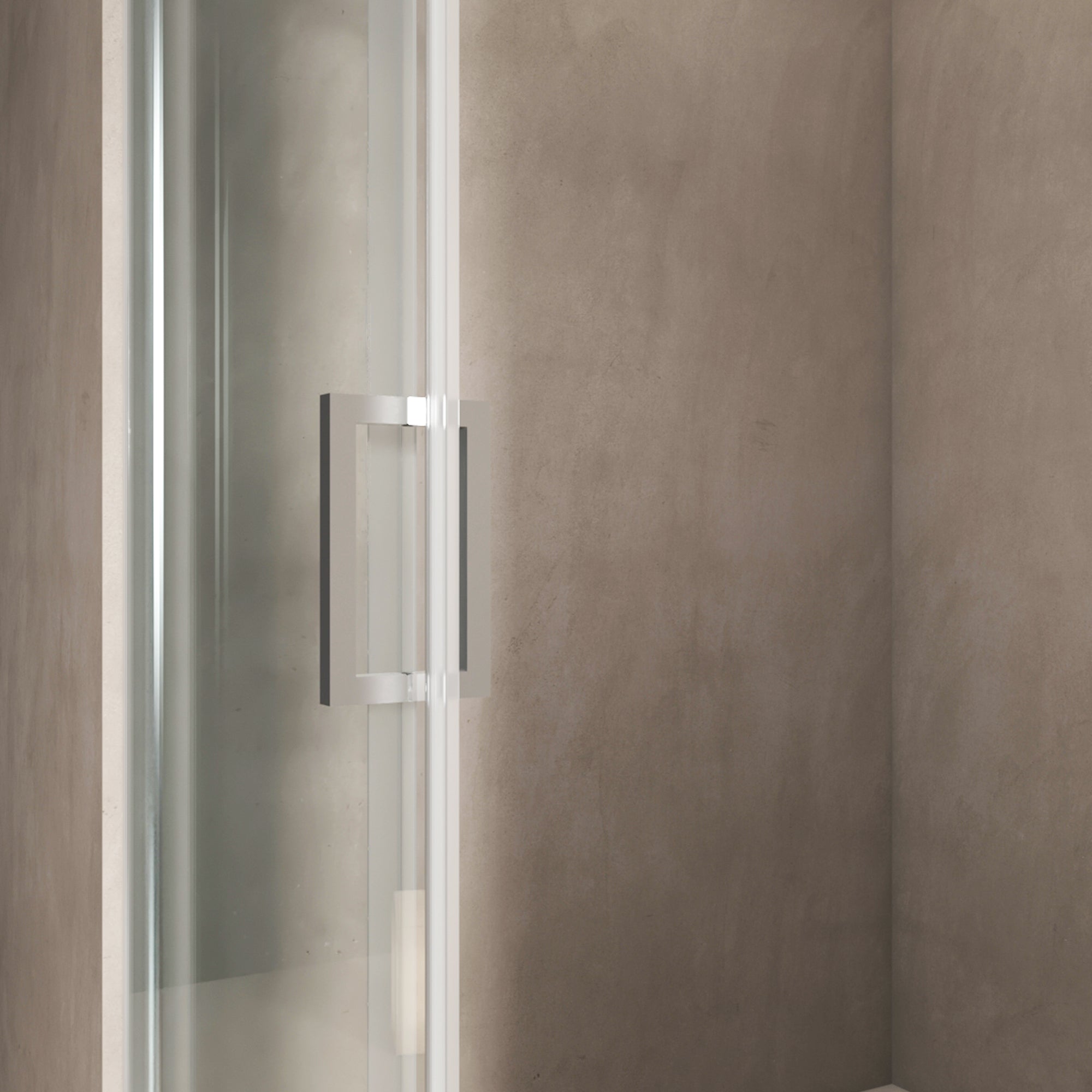 56"-60"W x 70"H Frameless Shower Door, Sliding Shower Door, with Premium 5/16"(8mm) Thick Tempered Glass Shower Enclosure,Double Side Easy Clean Coat,Brushed Nickel Finished With Buffer