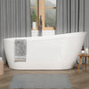 54" Acrylic Freestanding Soaking Bathtub-55 white