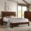 Rich Merlot Slatted Full Panel Bed