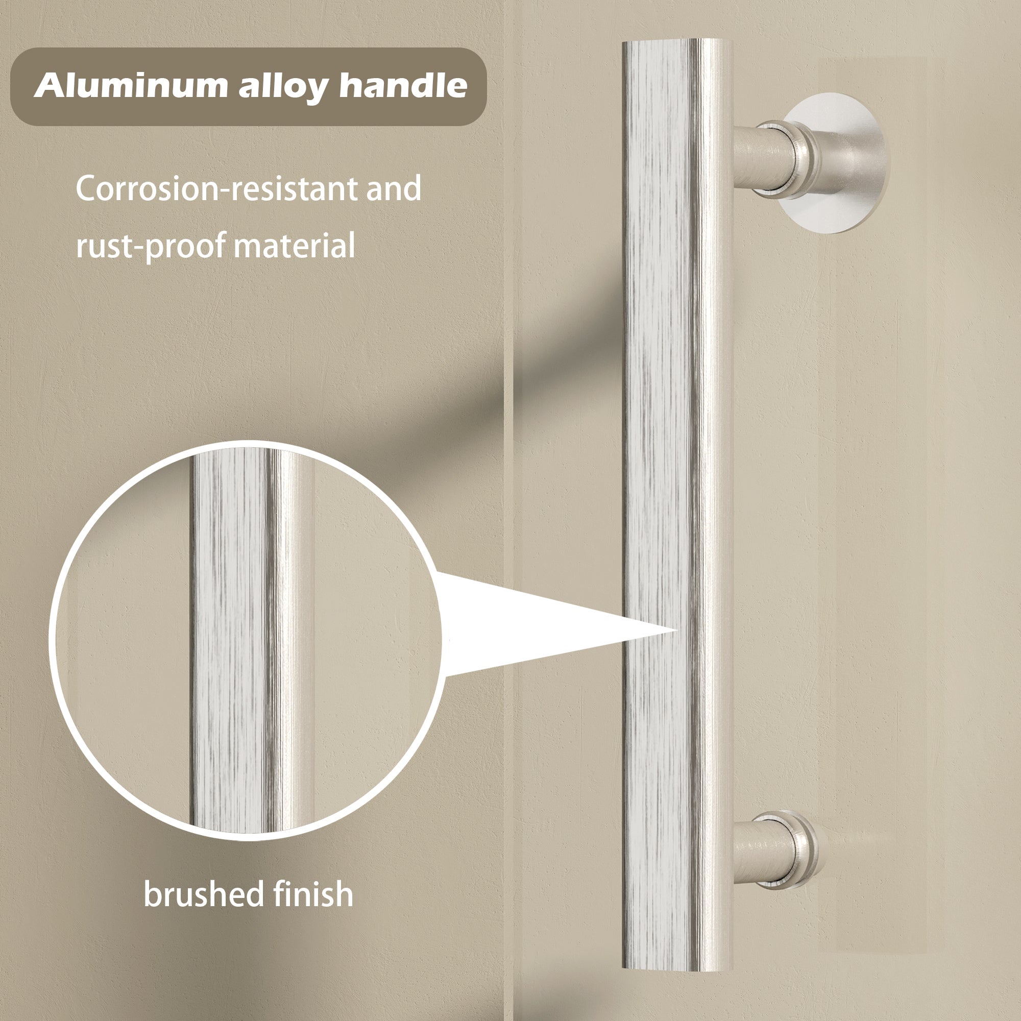47-49 x 72 in Pivot Shower Door - 47-49 x 72 in / Brushed Nickel view 3