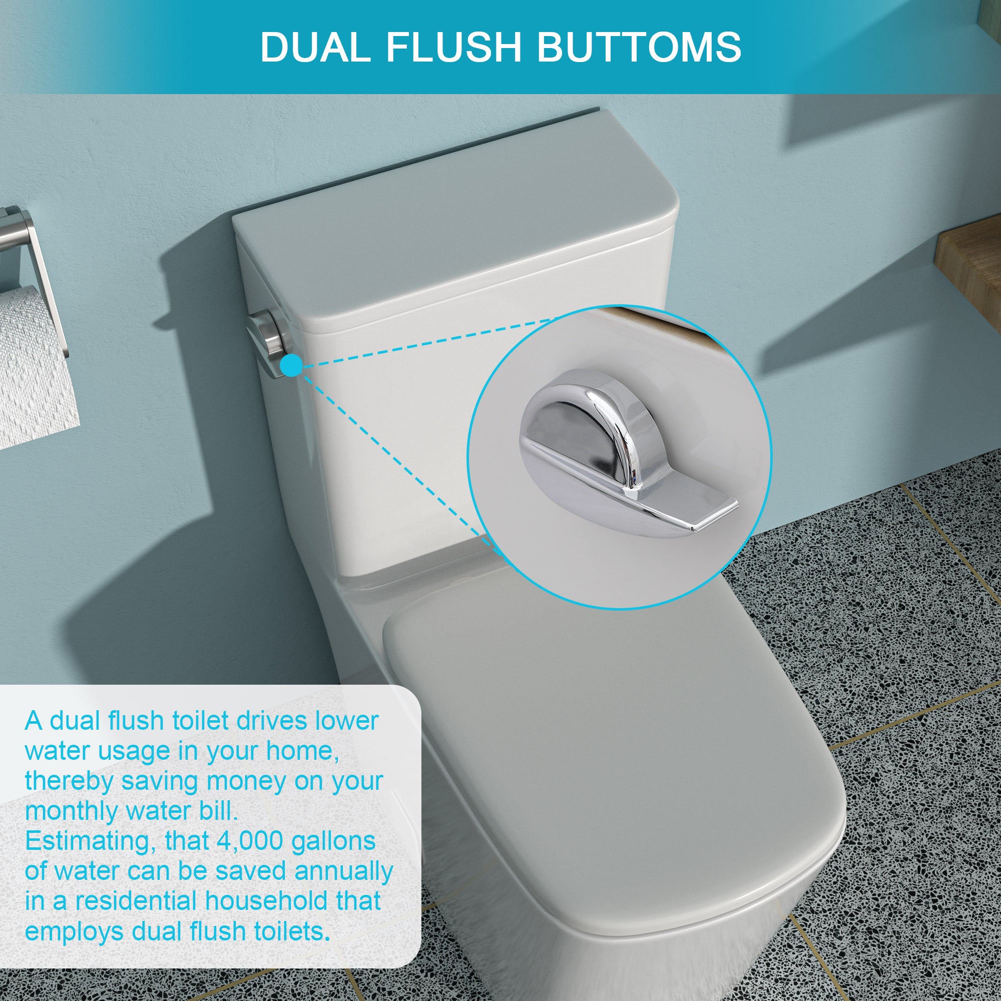 Ceramic One Piece Toilet,Single Flush with Soft Clsoing Seat