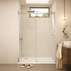 60 x 78 in Chrome Double Bypass Sliding Shower Door - 60 x 78 in / Chrome view 1