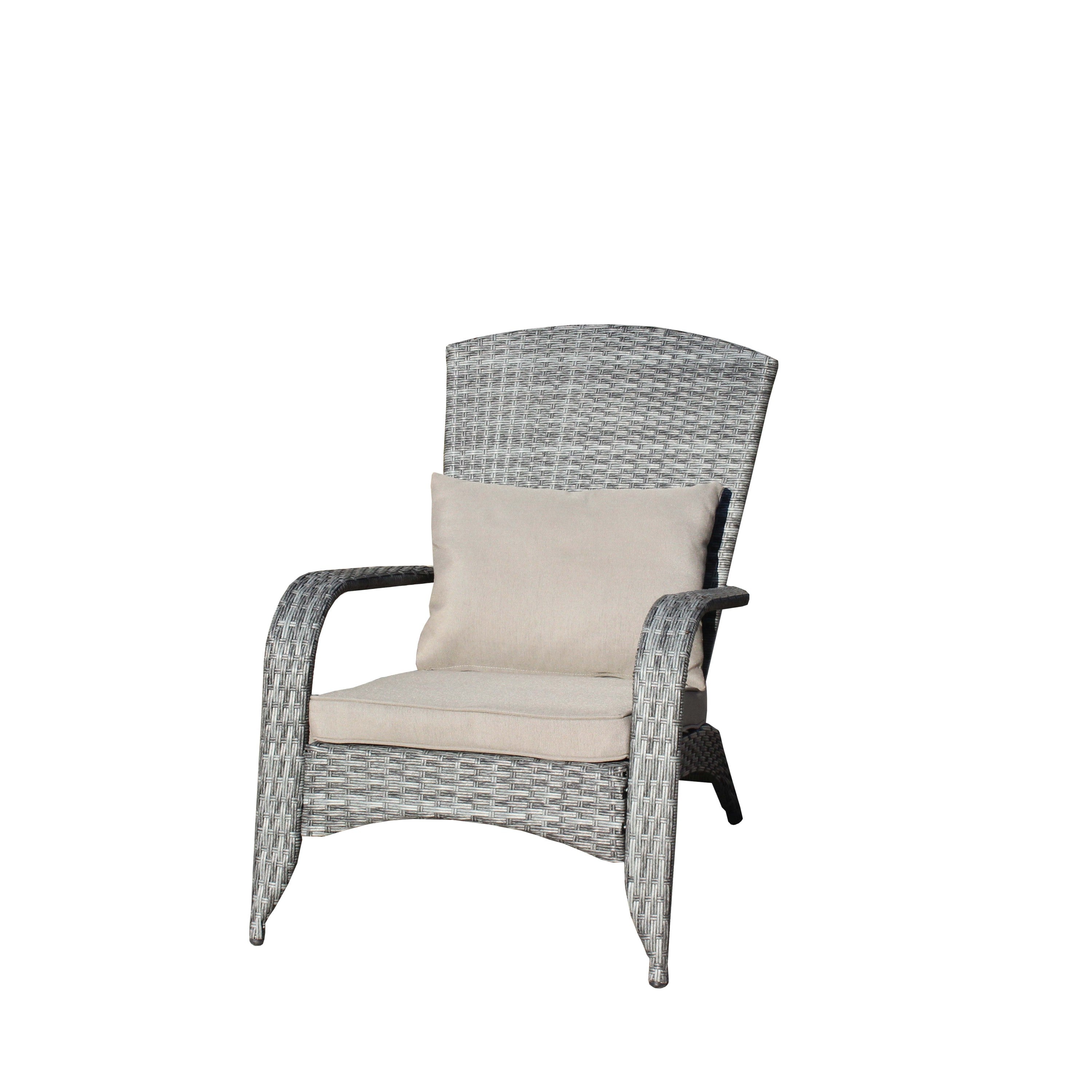 Patio Chair with Cushions( Grey Cushion)