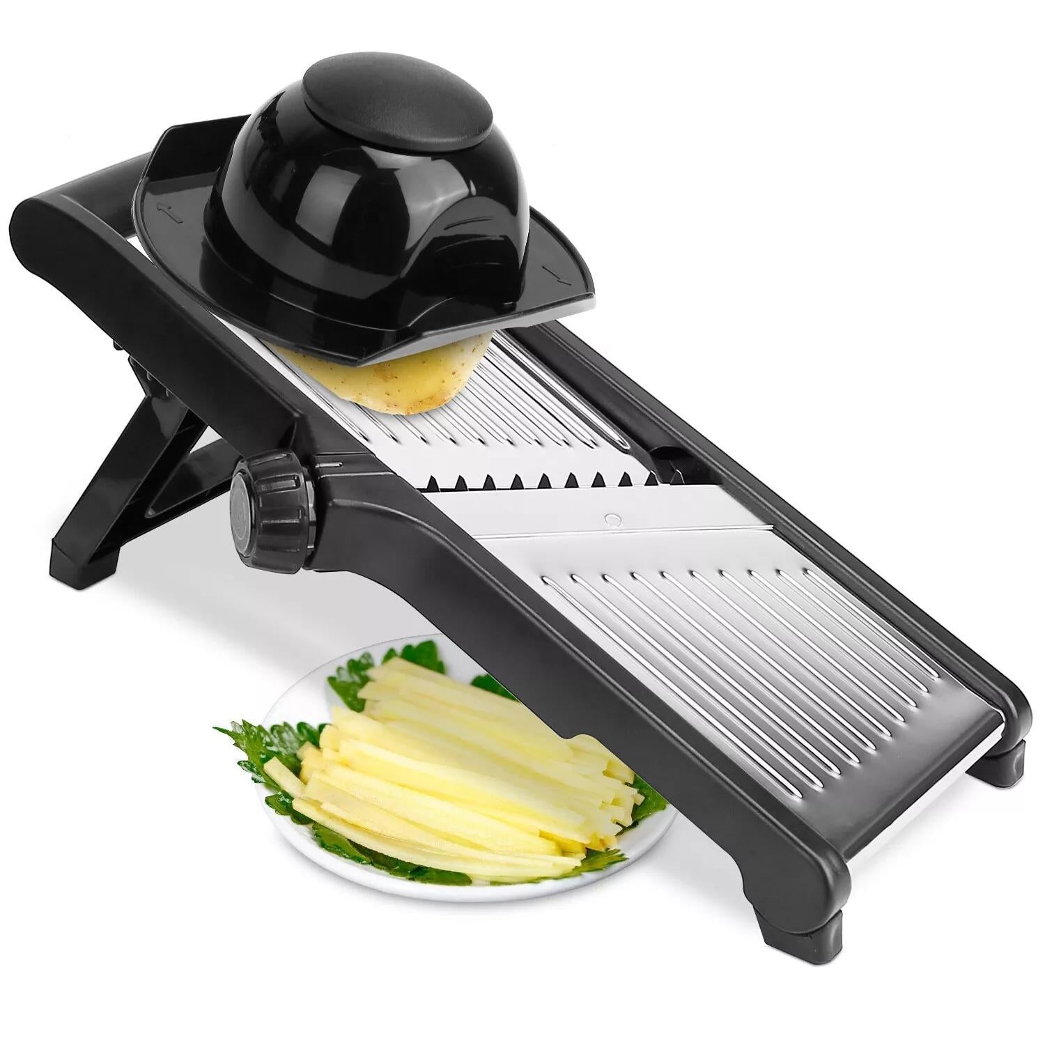 Mandoline Food Slicer Stainless Steel Cutter & Chopper with Adjustable Blades