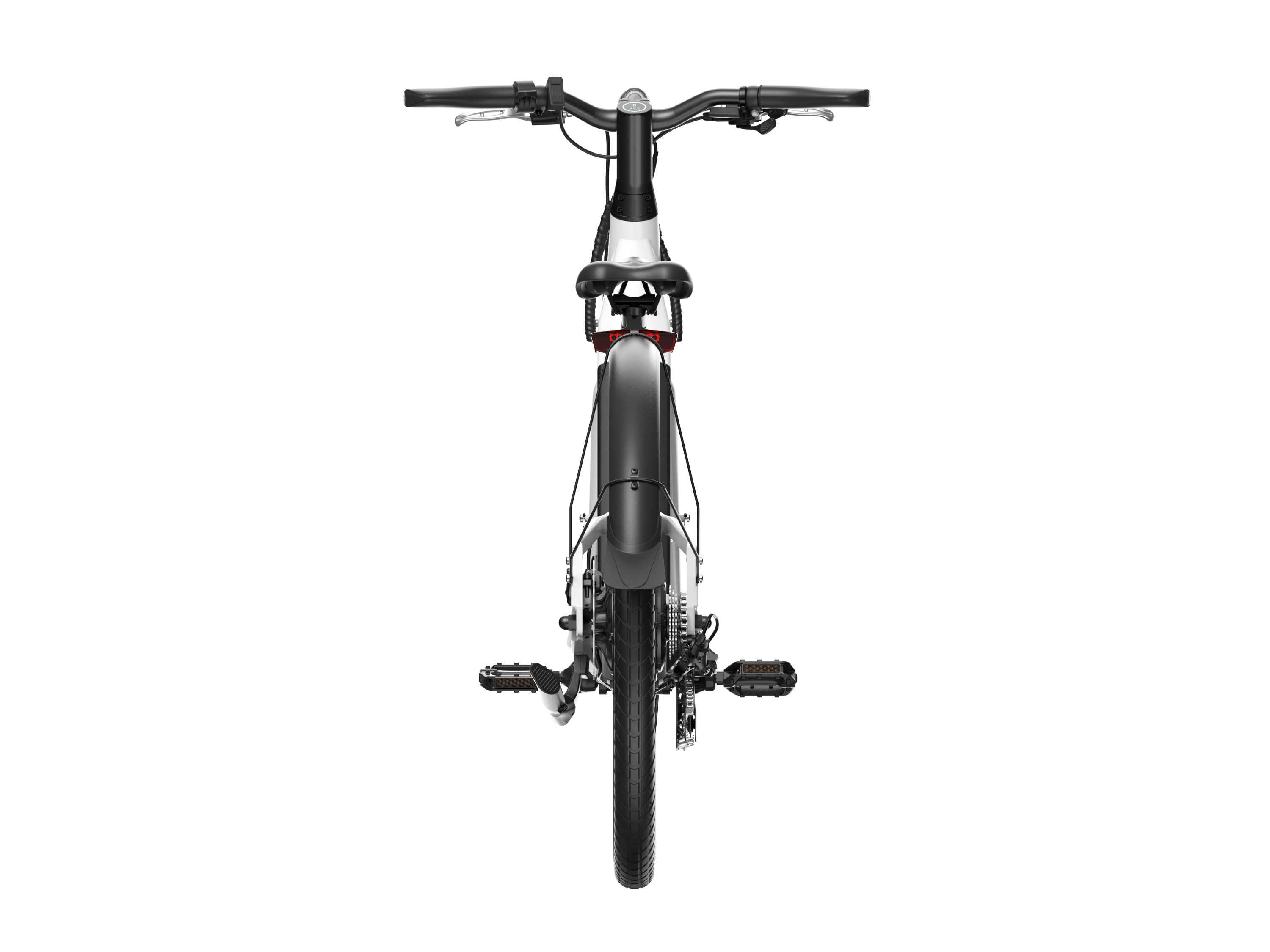 Electric Bike w/ 40 Miles Max Operating Range and 25 mph Max Speed - White