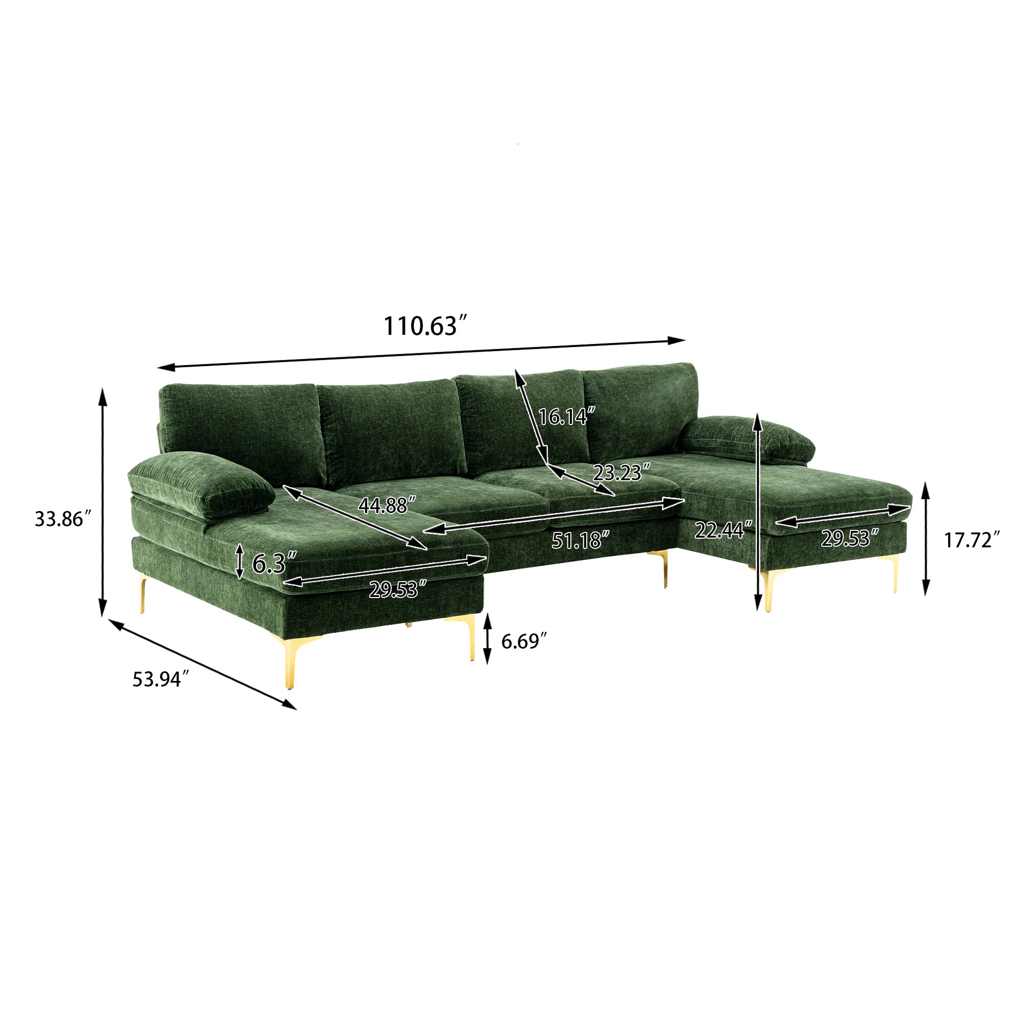 COOLMORE Accent sofa /Living room sofa sectional  sofa