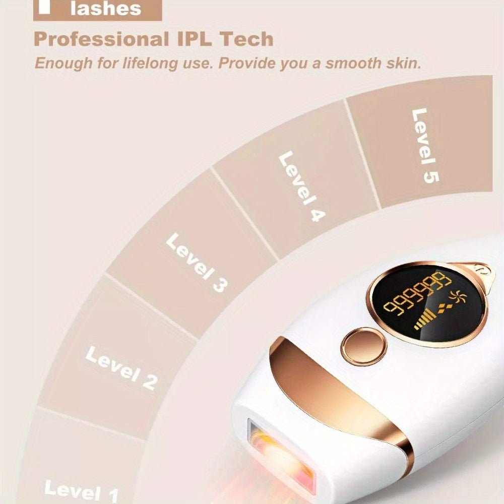 IPL Hair Removal Laser Permanent Body Hair Removal Painless Device 999, 999 Flashes -