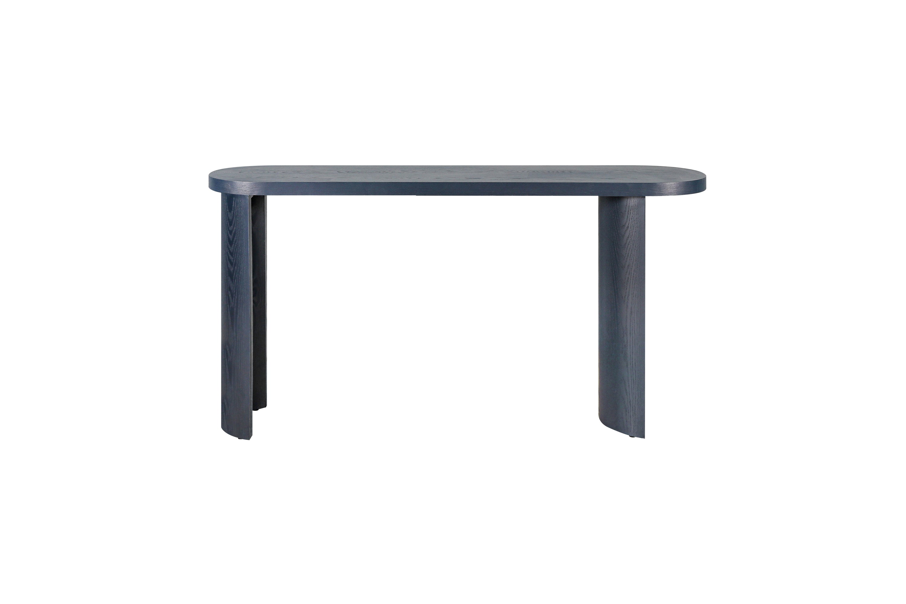 60'' Thick Top Entryway Table, Curved Legs, Support The Installation Of Inward-facing Or Outward-facing for Sofas, Entryway(Navy Blue)