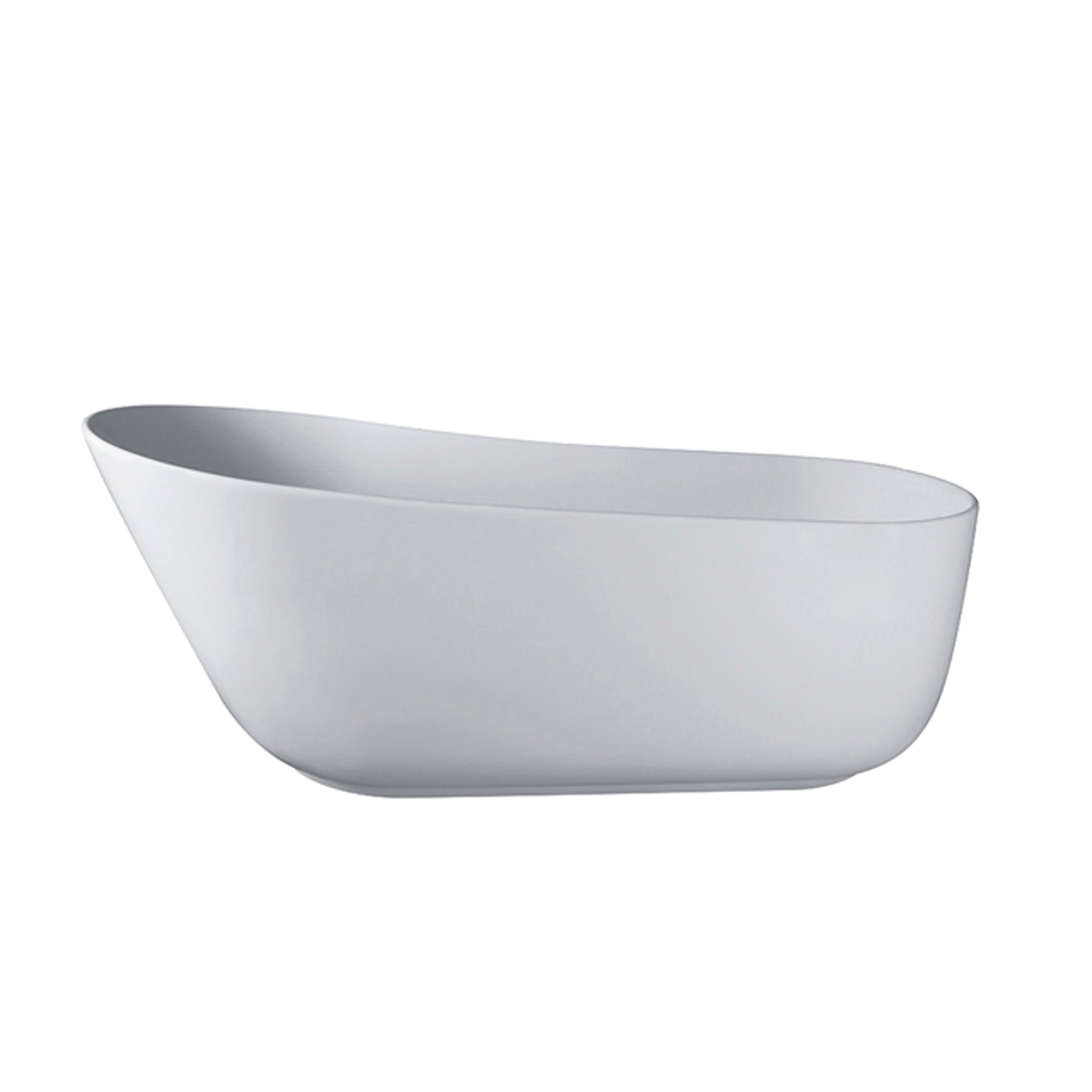 67" solid surface stone resin oval shape soaking bathtub with overflow for the bathroom