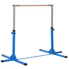 Soozier Gymnastics Bar for Kids, Adjustable Height Gym Bar, Junior Training Kip Bar for Home, Built for kids 3+ Years, Blue