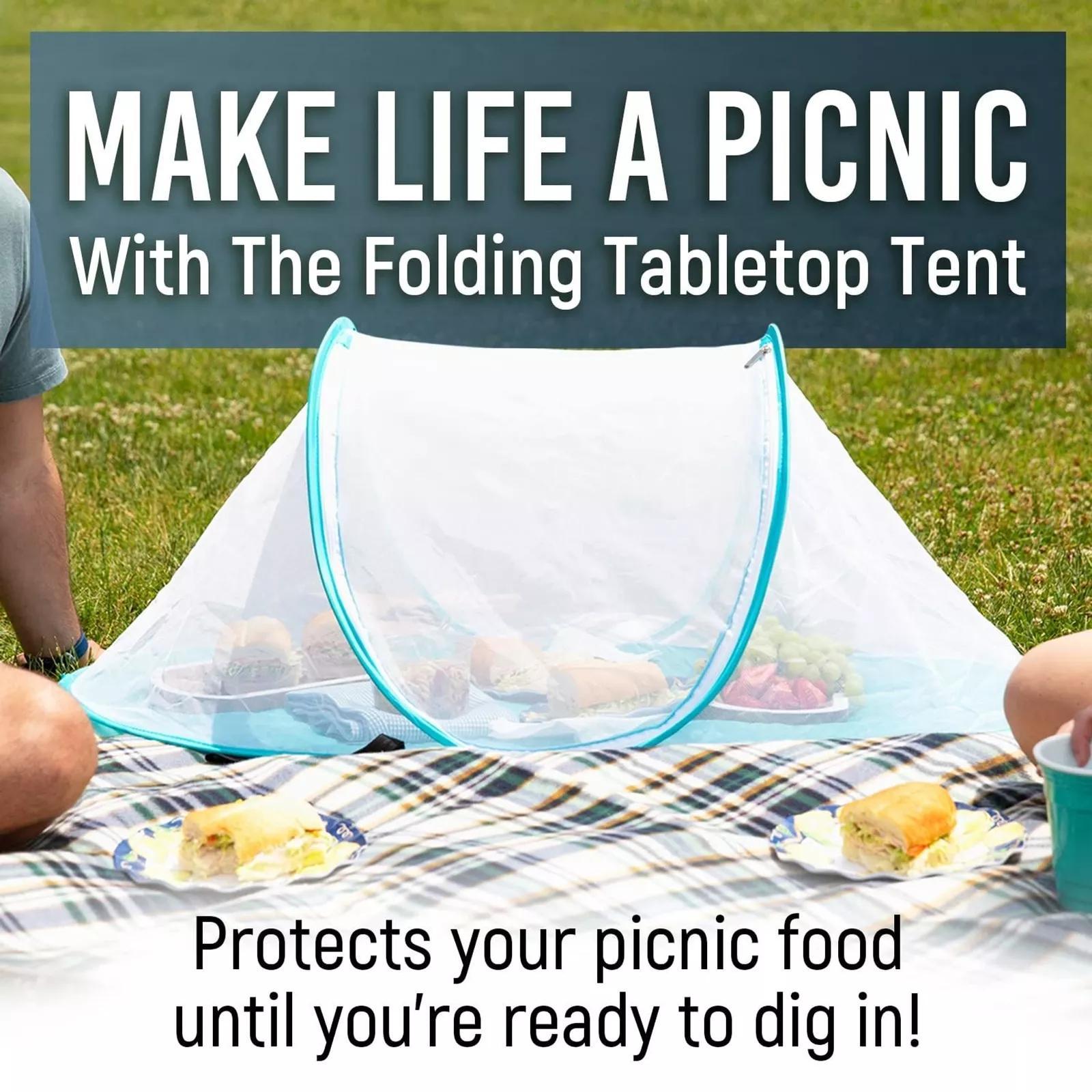 3-Pack Extra Large Folding Mesh Food Tent – Tabletop with Easy Access Opening