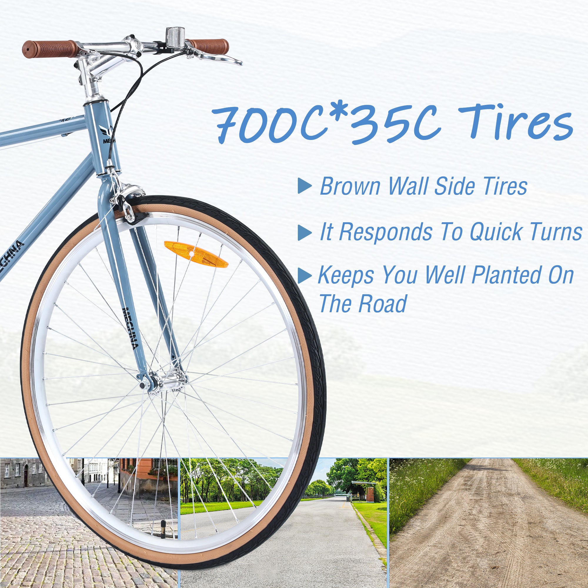 Single Speed Retro style 700C Road Bike For men women's City Bicycle,Steel Frame