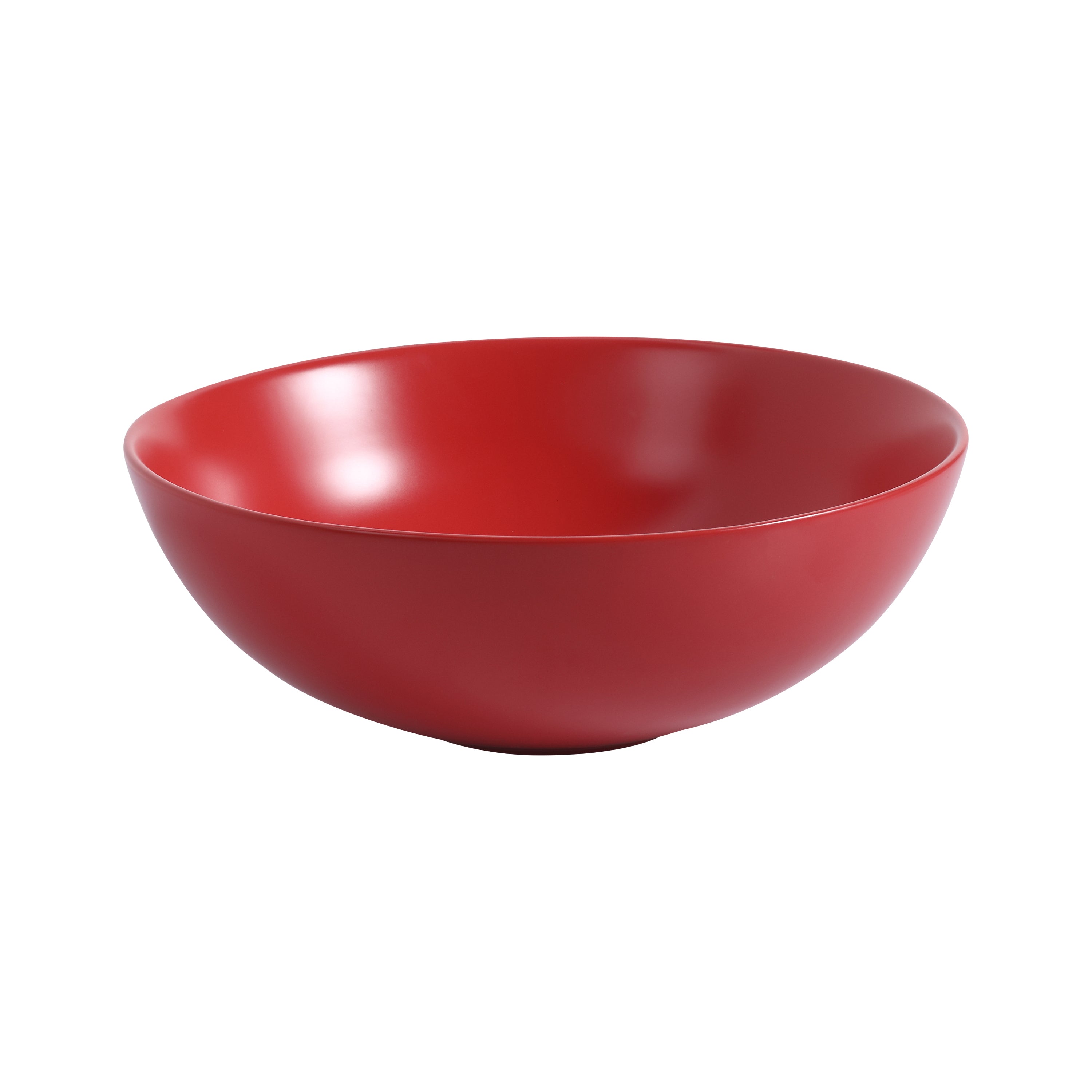 Ceramic Countertop Art Wash Basin, Vessel Sink(Matt Chinese Red)