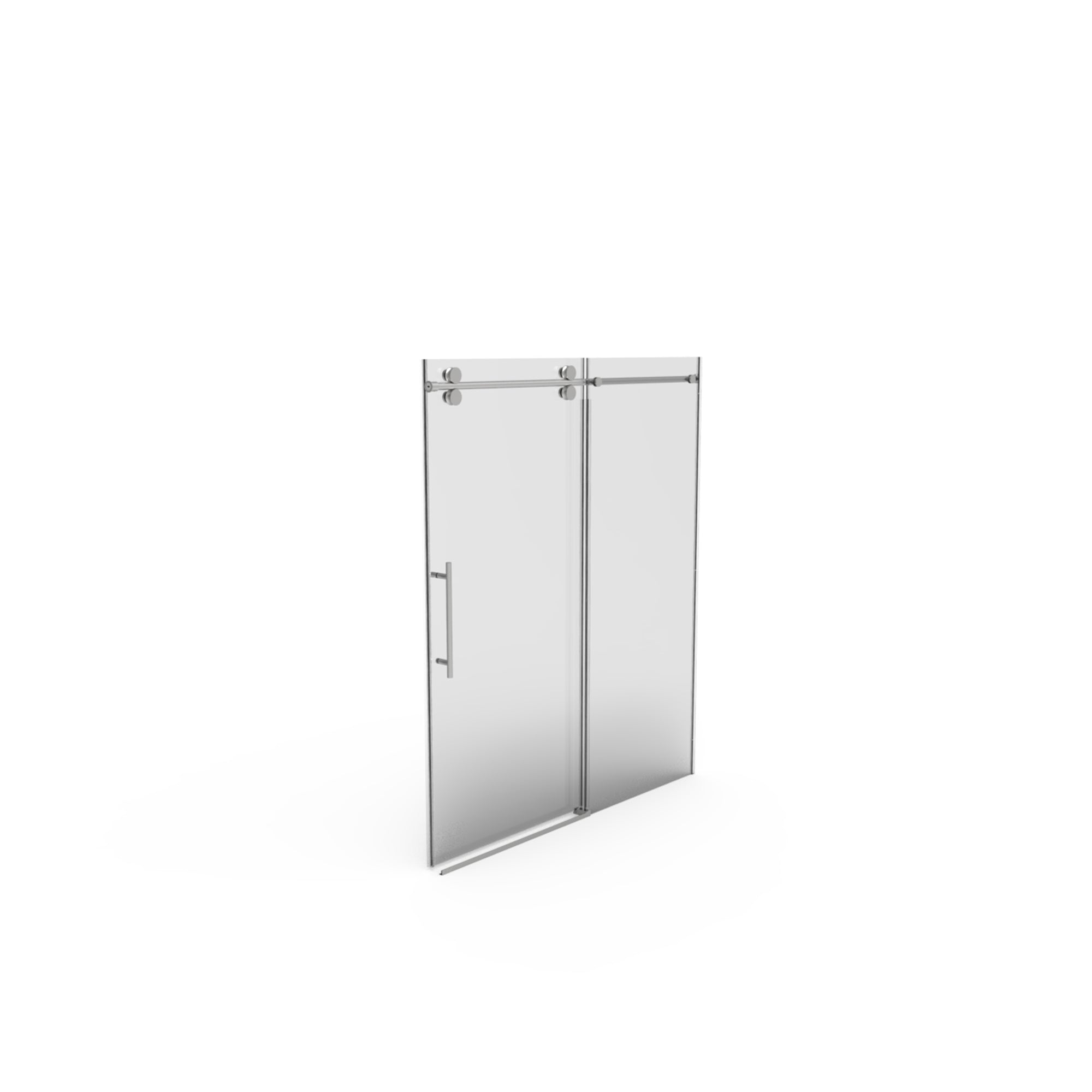 56"-60"W x 70"H Frameless Shower Door, Sliding Shower Door, with Premium 5/16"(8mm) Thick Tempered Glass Shower Enclosure ,Double Side Easy Clean Coat,Chrom Finished With Buffer