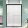 44-48 x 72 in bypass shower door in Matte Black