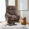 Liyasi Electric Power Lift Recliner Chair  with 2 Motors Massage and Heat for Elderly, 3 Positions, 2 Side Pockets, USB Charge Ports, High-end  Quality Cloth Power Reclining Chair