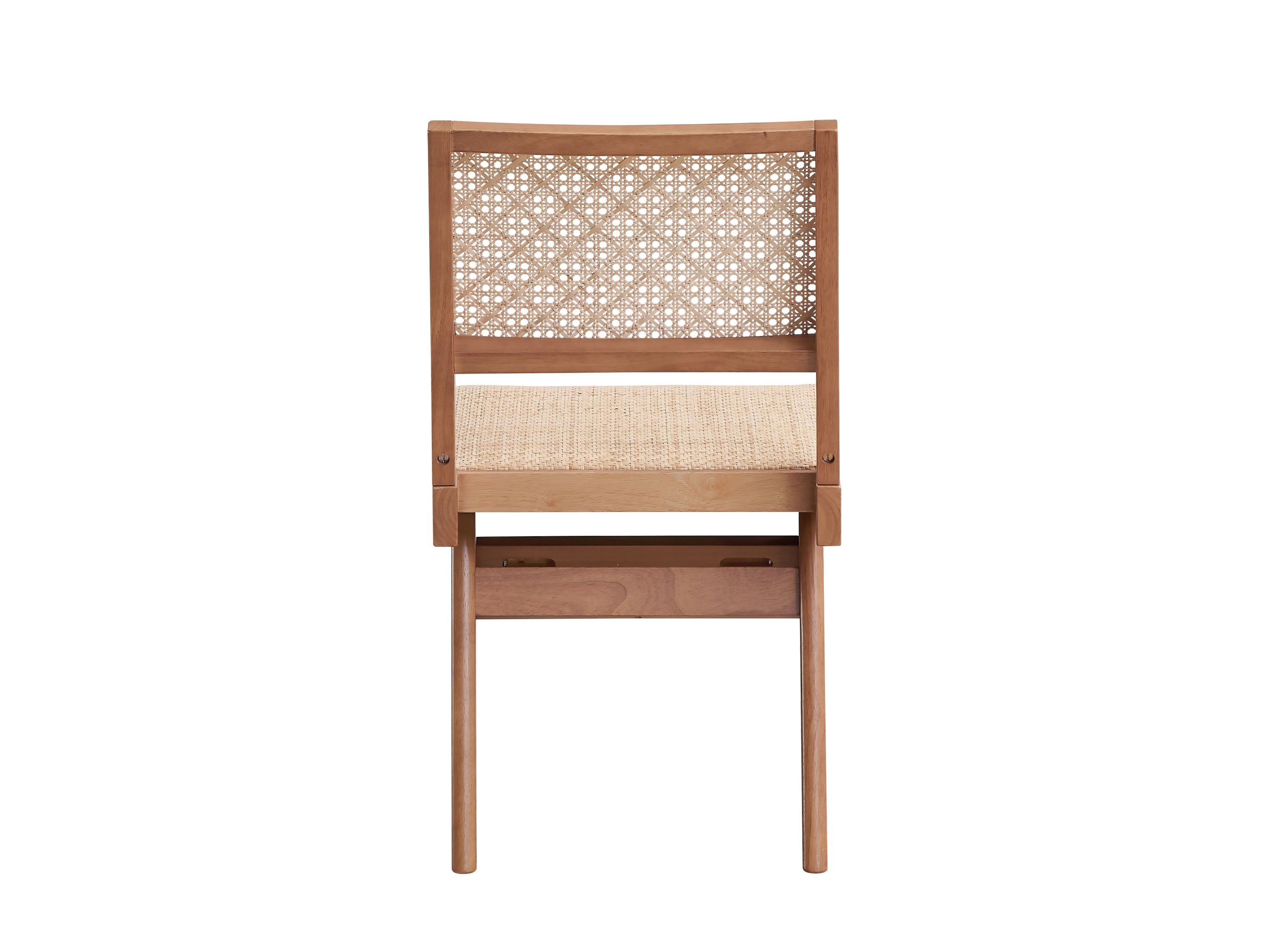 Velentina Rattan & Natural Finish Side Chair (Set of 2)