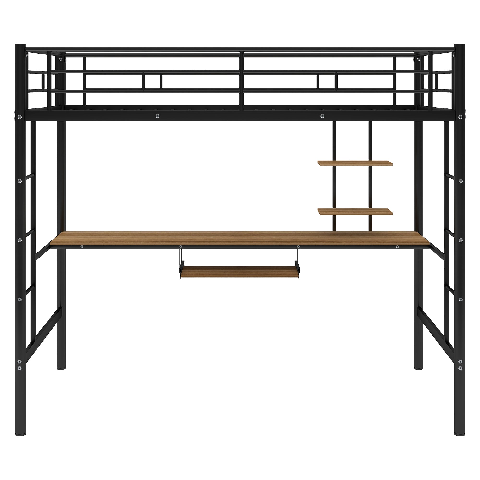 Loft Bed with Desk and Shelf , Space Saving Design,Twin(OLD SKU:MF193081AAB)