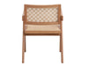 Velentina Rattan & Natural Finish Arm Chair (Set of 2)