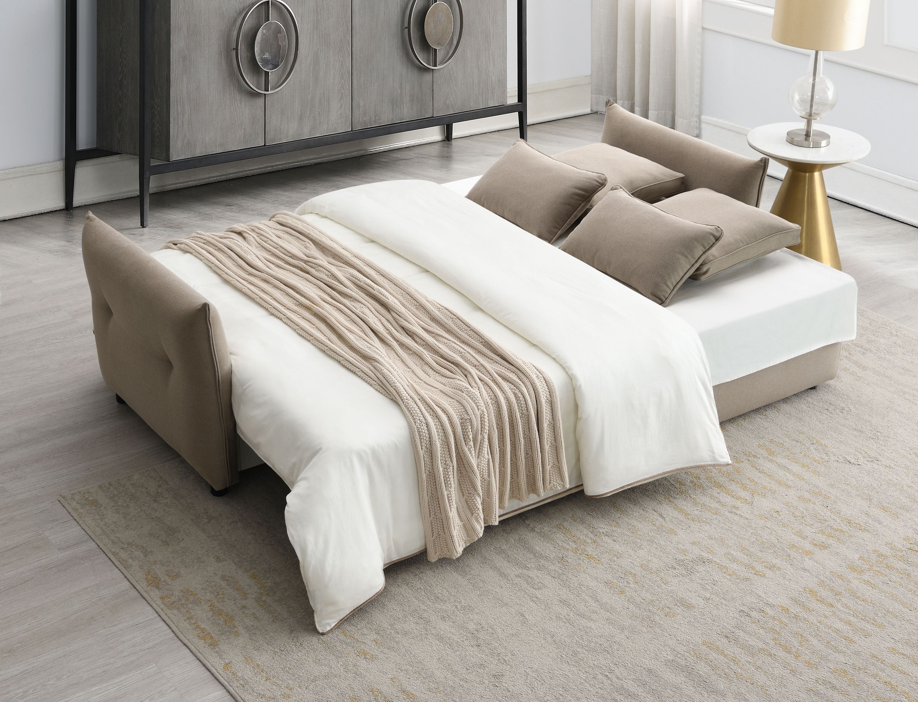 Irina Pull-out Fabric Sleep with Storage