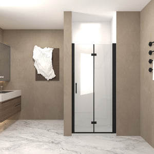 32-36 x 72 in Matte Black Bi-Fold Shower Door - 32 x 72 in view 1