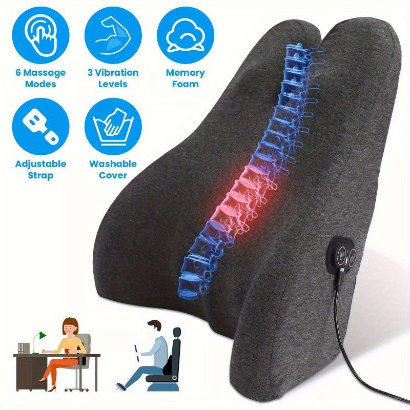 Soft Memory Foam Lumbar Support Cushion Office Car Seat Back Chair Pillow