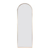 Gold 65x22 inch metal arch stand full length mirror