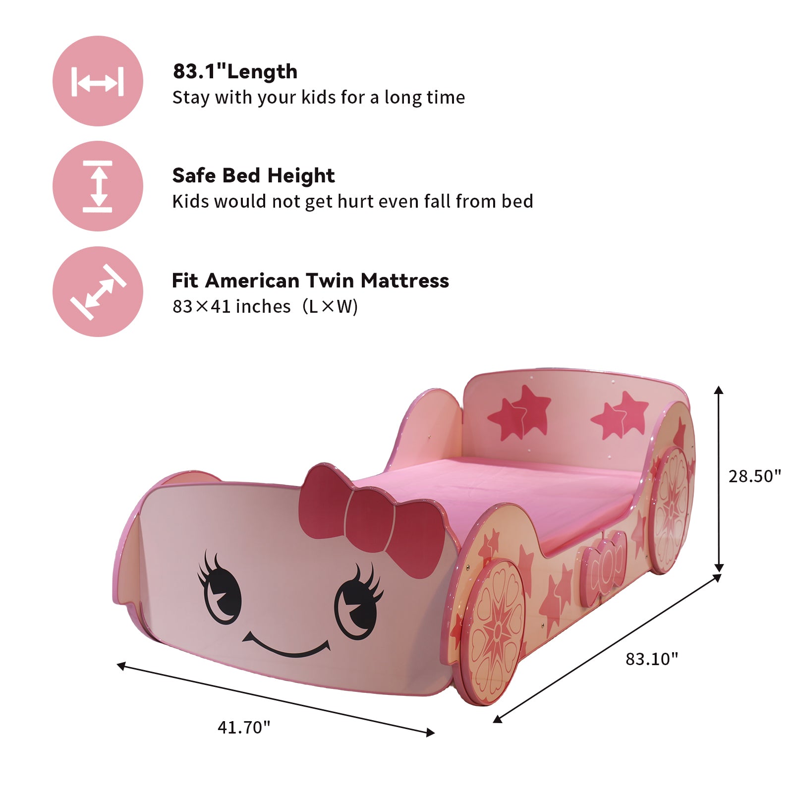 Little Star Cartoon Car Bed