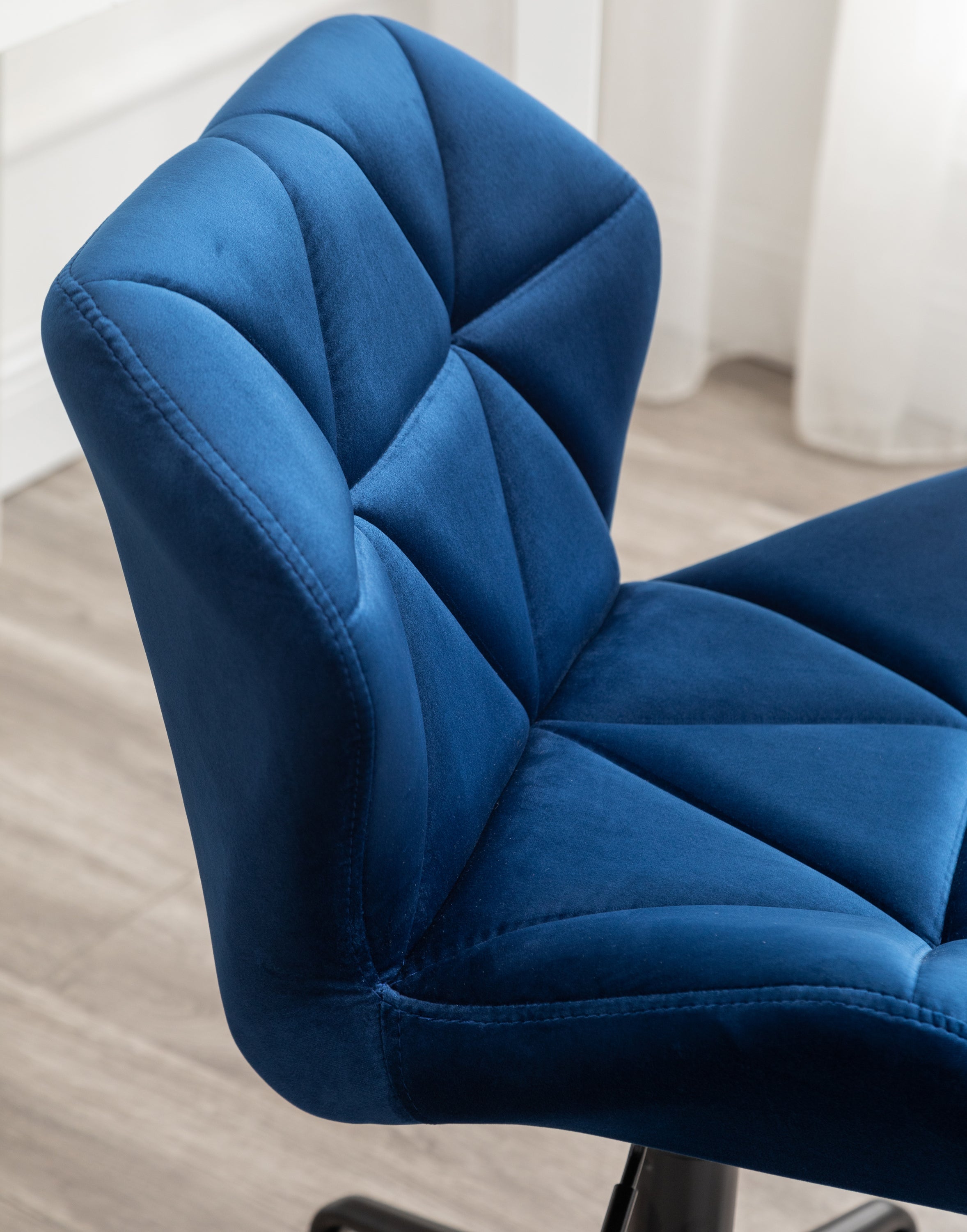 Eldon Diamond Tufted Adjustable Swivel Office Chair, Blue