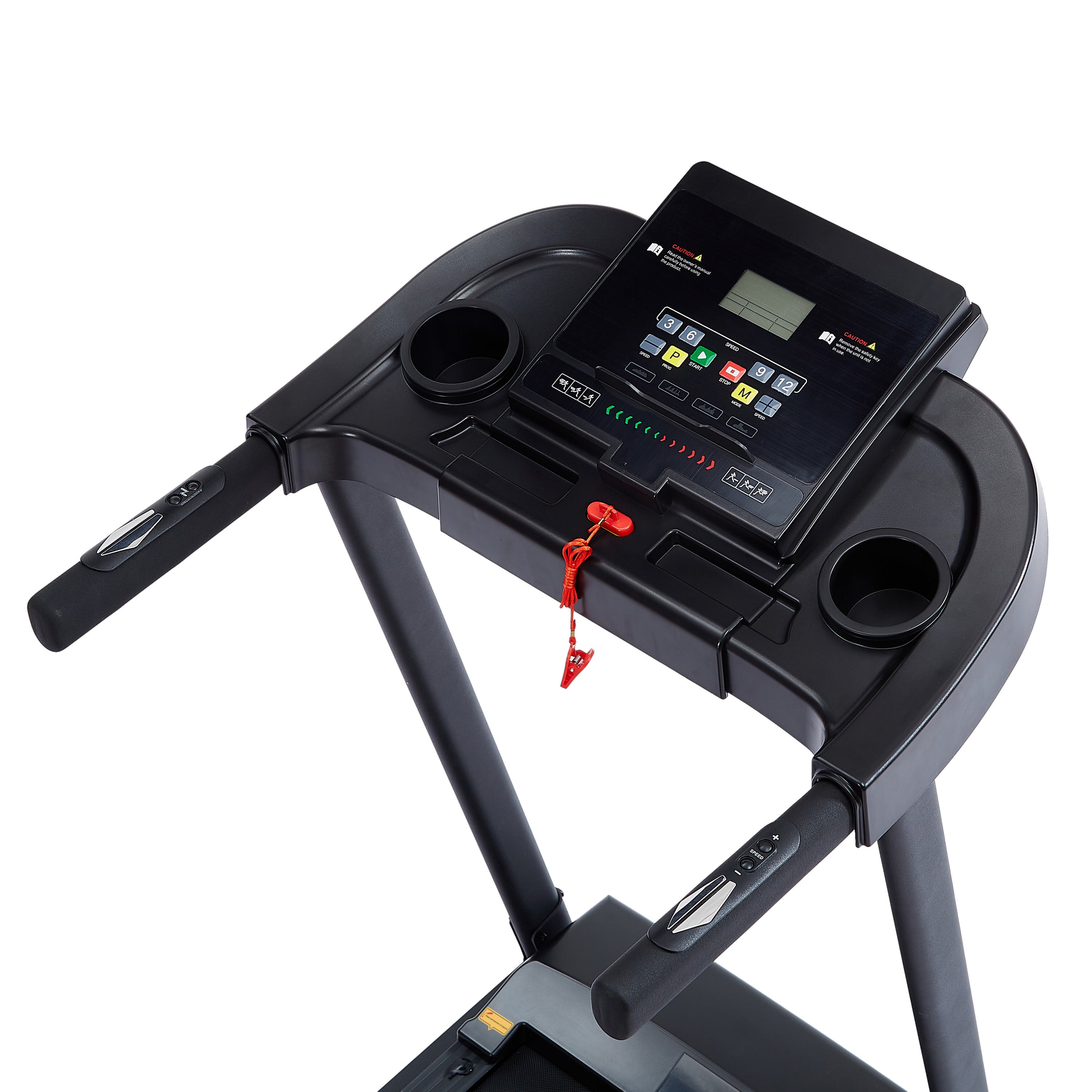 Treadmills - 2.5 HP hydraulic folding removable treadmill with 3-speed incline adjustment, 12 preset programs, 3 countdown modes, heart rate, bluetooth and more, suitable for home and gym use