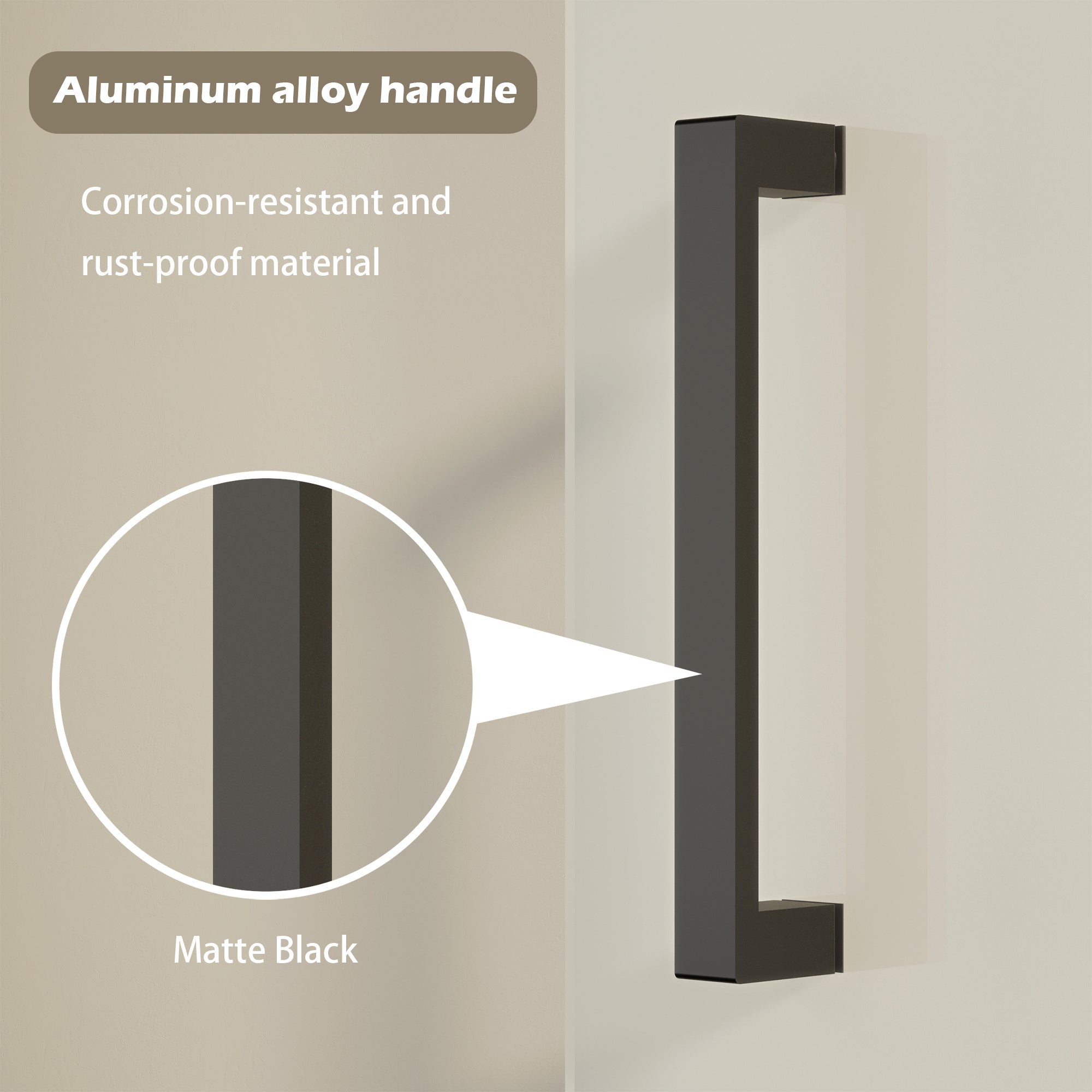 35-36 x 72 in Frameless Pivot Shower Door - 35-36 x 72 in / Matte Black view 3