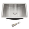 18"x13" Brushed Nickel Stainless Steel undermount Bathroom Sink with Pop Up Drain