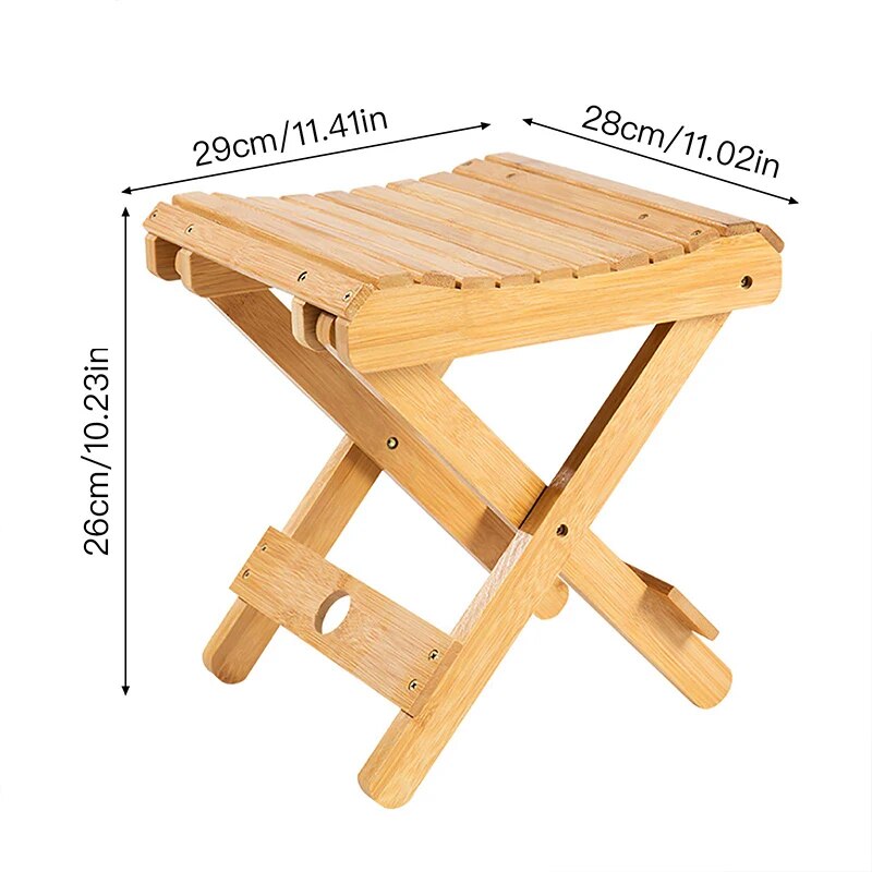 Efforest Stylish and Versatile Bamboo Folding Stool