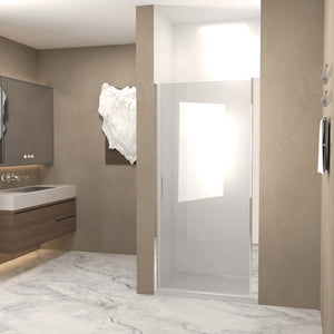 24-36 x 72 in Semi-Frameless Pivot Shower Door - 24-25 x 72 in / Chrome view 3