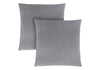 Pillows, Set Of 2, 18 X 18 Square, Insert Included, Decorative Throw, Accent, Sofa, Couch, Bedroom, Grey Hypoallergenic Polyester, Modern