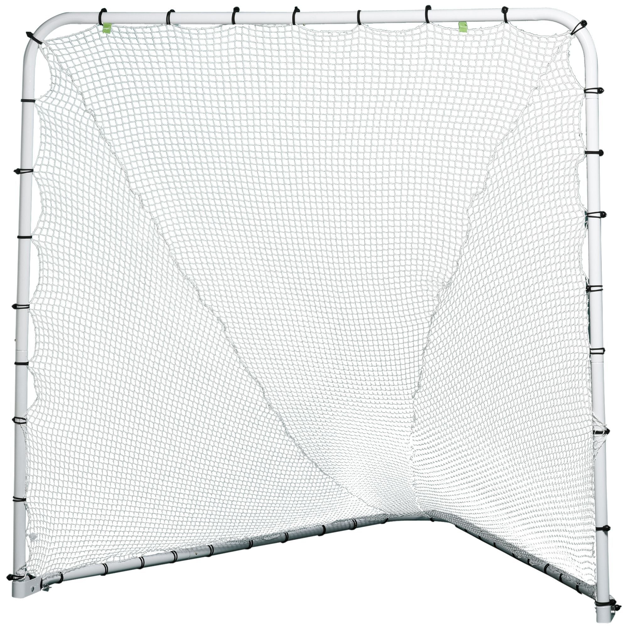 Soozier 6' x 6' Folding Lacrosse Goal, Backyard Lacrosse Net with Steel Frame, Soccer & Lacrosse Training Equipment for Kids, Youth, Adults