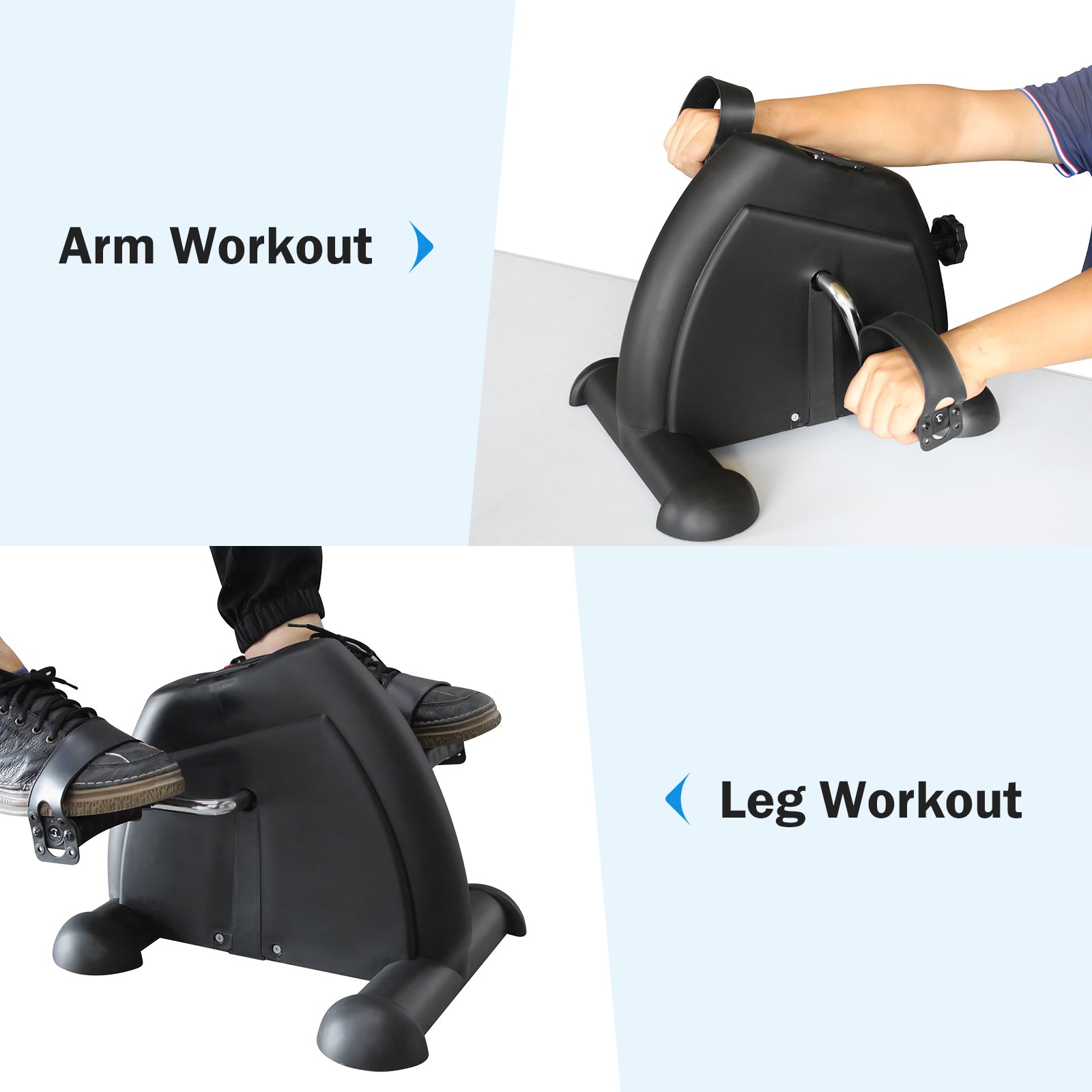 Mini Exercise Bike Rehabilitation training walking machine home rehabilitation maximum weight 120KG with electronic display and instep restraint strap.